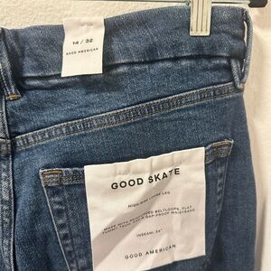 Good American NWT Good Skate wide leg jeans